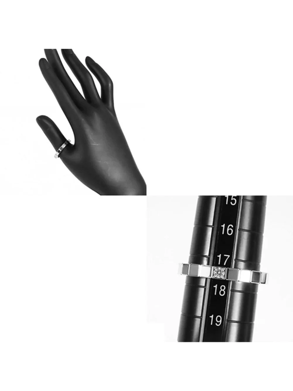Cartier Lanieres White Gold 18K Diamond 58 Ring